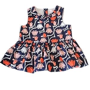 Janie and Jack girls floral 100% cotton dress, size 3